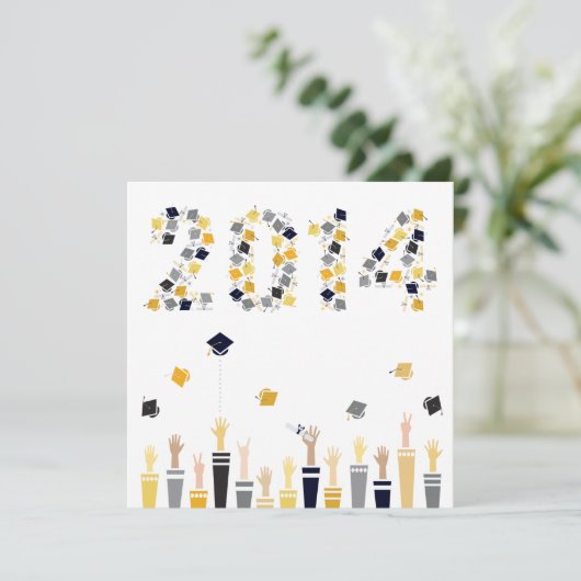 卒業の2014年のパーティの招待状II 招待状 (スタンド正面)