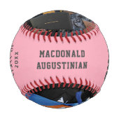 卒業はあなたは卒業を喜ぶ |モノグラム |写真 野球ボール (正面)