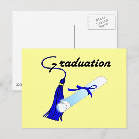 卒業はがき 案内ポストカード (正面/裏面)