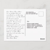 卒業はがき、男らしサンキューカード ポストカード (裏面)