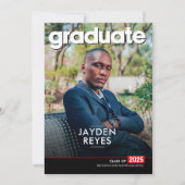 卒業はっきりした発表とパーティの招待状 招待状 (正面)