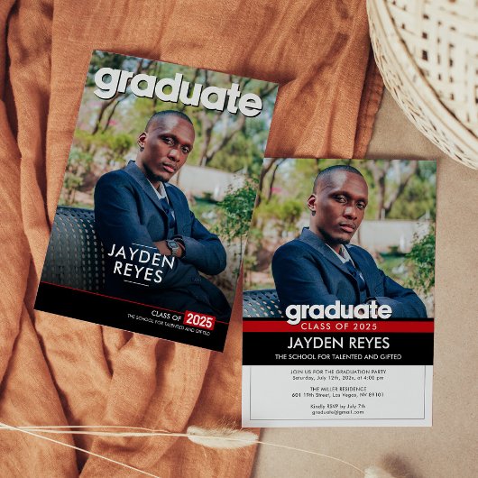 卒業はっきりした発表とパーティの招待状 招待状