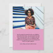 卒業はっきりした者 | モダン Two Photo 2022卒業 招待状 (裏面)