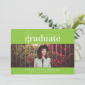 卒業はっきりした者 |写真卒業招待状 招待状 (スタンド正面)