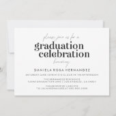 卒業はっきりした者 |写真卒業招待状 招待状 (裏面)