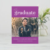 卒業はっきりした者 |写真卒業招待状 招待状 (スタンド正面)