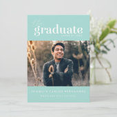 卒業はっきりした者 |写真卒業招待状 招待状 (スタンド正面)