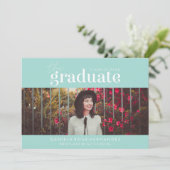 卒業はっきりした者 |写真卒業招待状 招待状 (スタンド正面)