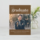 卒業はっきりした者 |写真卒業招待状 招待状 (スタンド正面)