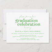 卒業はっきりした者 |写真卒業招待状 招待状 (裏面)