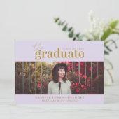 卒業はっきりした者 |写真卒業招待状 招待状 (スタンド正面)