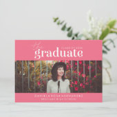 卒業はっきりした者 |写真卒業招待状 招待状 (スタンド正面)