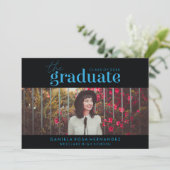 卒業はっきりした者 |写真卒業招待状 招待状 (スタンド正面)