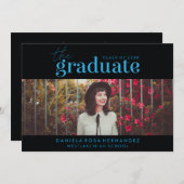 卒業はっきりした者 |写真卒業招待状 招待状 (正面/裏面)