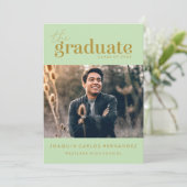 卒業はっきりした者 |写真卒業招待状 招待状 (スタンド正面)