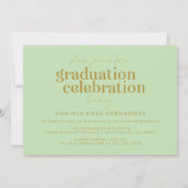 卒業はっきりした者 |写真卒業招待状 招待状 (裏面)