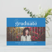 卒業はっきりした者 |写真卒業招待状 招待状 (スタンド正面)