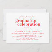 卒業はっきりした者 |写真卒業招待状 招待状 (裏面)