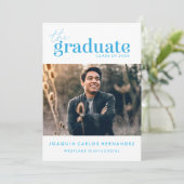 卒業はっきりした者 |写真卒業招待状 招待状 (スタンド正面)