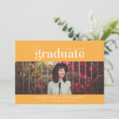 卒業はっきりした者 |写真卒業招待状 招待状 (スタンド正面)