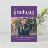 卒業はっきりした者 |写真卒業招待状 招待状 (スタンド正面)