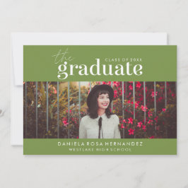 卒業はっきりした者 |写真卒業招待状 招待状