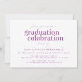 卒業はっきりした者 |写真卒業招待状 招待状 (裏面)