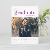 卒業はっきりした者 |写真卒業招待状 招待状 (スタンド正面)