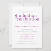 卒業はっきりした者 |写真卒業招待状 招待状 (裏面)