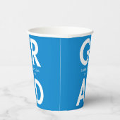 卒業はっきりした青 紙コップ (右)