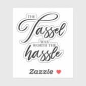 卒業はタッセルの価値があった シール (シート)