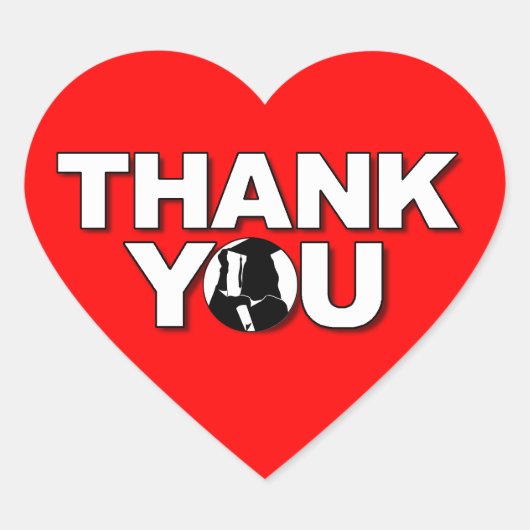 卒業はハートのステッカーのガウン3感謝していしています ハートシール (正面)