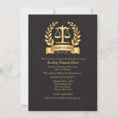 卒業は招待状に名誉を与えます 招待状 (正面)