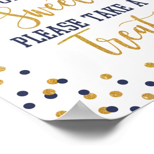 卒業は甘い御馳走の海軍の看板 ポスター (角)