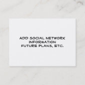 卒業は青を配ります コーリングカード (裏面)