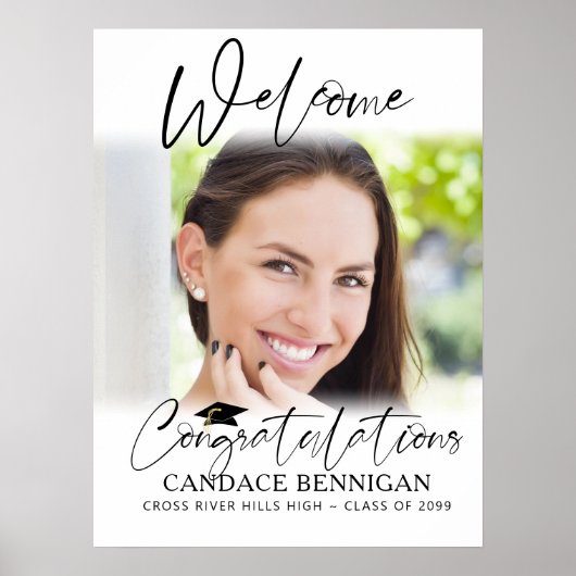 卒業へようこそ1フォトスクリプトおめでとう ポスター (正面)