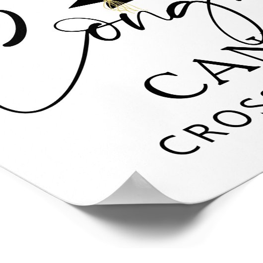 卒業へようこそ3写真スクリプトおめでとう ポスター (角)