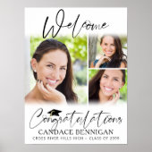 卒業へようこそ3写真スクリプトおめでとう ポスター (正面)