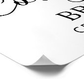 卒業へようこそ4フォトスクリプト白黒 ポスター (角)