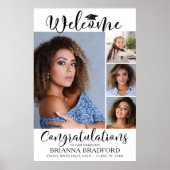 卒業へようこそ4フォトスクリプト白黒 ポスター (正面)