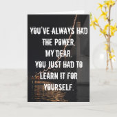 卒業またはお祝いの挨拶状 カード (黄色い花)