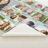 卒業までの年の写真コラージュのセージ シェルパブランケット (3/4)