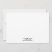 卒業までの年月招待状ターコイズ 招待状 (裏面)