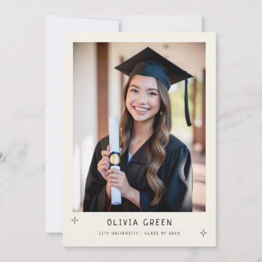 卒業までの手描き応援 招待状 (裏面)