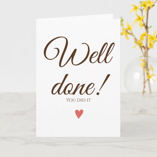 卒業よくできたカード カード (黄色い花)