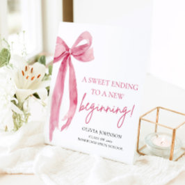 卒業を甘い結末で新しいスタートを切る 台座サイン