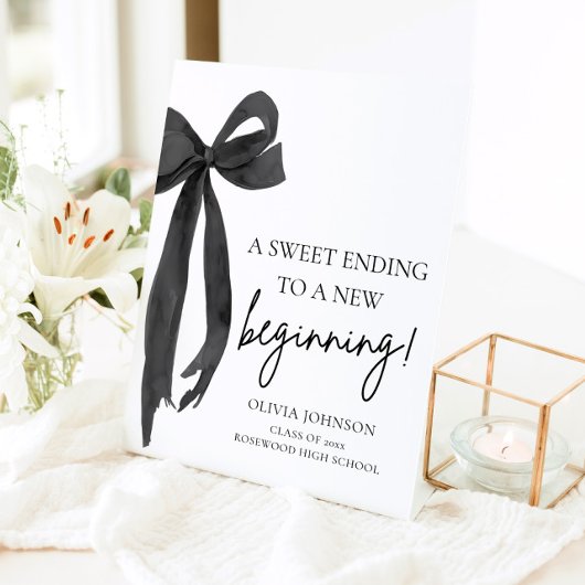 卒業を甘い結末で新しいスタートを切る 台座サイン