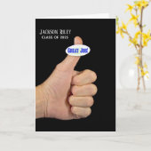 卒業を目指して頑張る カード (黄色い花)