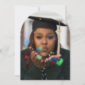 卒業を記念したパーティーのお知らせ - 写真付き 招待状 (裏面)