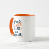 卒業を超えて夢を追えやる気を起こさせるよ マグカップ (正面左)